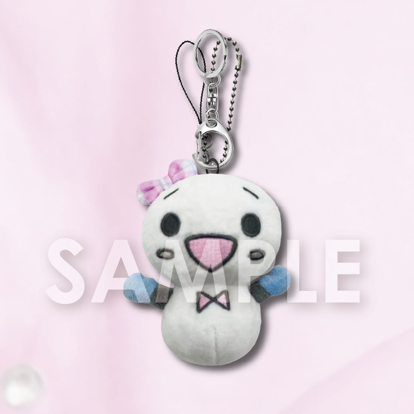 ゆきりんだるまぬいぐるみキーリング