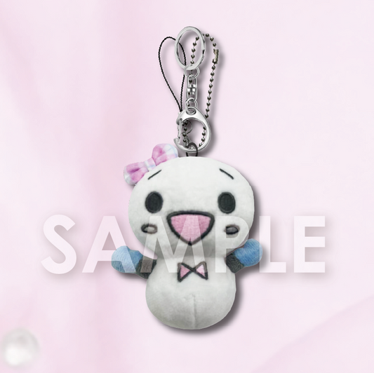 ゆきりんだるまぬいぐるみキーリング